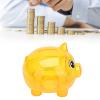 Beufee Cute Piggy Bank for Girls Boys, Transparent Piggy Bank Cartoon Pig Coin Piggybank Pig Shaped Unbreakable Money Bank Decoration for Kids Adults(M) view 3