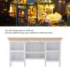 1/12 Miniatura Storage Cabinet Wall Mounted Hand Painted Dollhouse Cupboard Crafted Mini Shelf(White) view 2