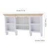 1/12 Miniatura Storage Cabinet Wall Mounted Hand Painted Dollhouse Cupboard Crafted Mini Shelf(White) view 3
