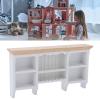 1/12 Miniatura Storage Cabinet Wall Mounted Hand Painted Dollhouse Cupboard Crafted Mini Shelf(White) view 4