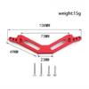 Alloy Front and Rear Shock Tower for ARRMA Granite Senton Big Rock Typhon Vorteks 3S Mega 550 Outcast Kraton 4S Upgrade Parts (Red) view 3