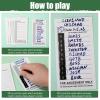 100 Packs 10 Line Football Sports Strip Cards Super Football Bowl Pool Cards, 100 No-repeat Baseball Boxing Soccer Football Strip Cards Playing Scratch Off Cards for Super Football Party Favor view 3