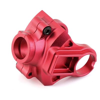Alloy Differential Yoke Set Diff Cover Case for Arrma Typhon Vorteks Senton Granite Big Rock Vendetta 3S Upgrade Parts (Red)