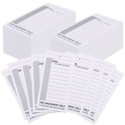 200 Packs 10 Line Sports Strip Cards Super Football Bowl Football Pool Cards, 100 No-repeat Baseball Boxing Soccer Football Strip Cards Playing Scratch Off Cards for Super Football Party Favor