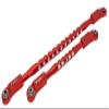 NHX RC Aluminum CNC Adjustable Steering Rod (2) -Red: Axial SCX6 view 1