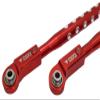 NHX RC Aluminum CNC Adjustable Steering Rod (2) -Red: Axial SCX6 view 2