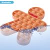 Christmas 2 Pack Pop Bubble Fidget Sensory Toys,Santa Claus&Gingerbread Man Squeeze Sensory Toys, Christmas Novelty Gifts for Kids, Stress Relief and Anti-Anxiety Tools for Kids and Adults view 3