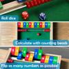 STERLING Games Kids Shut The Box Game for 2 Players | Wooden Math Toy Dice Game for Kids and Small Children | STEM Educational Toy for Learning Mathematics and Addition view 3