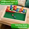 STERLING Games Kids Shut The Box Game for 2 Players | Wooden Math Toy Dice Game for Kids and Small Children | STEM Educational Toy for Learning Mathematics and Addition view 4