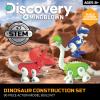 Discovery Dinosaur Construction Set, 90-Piece Action Model Build Kit, Kid-Safe Electronic Tools & Screws, Create T-Rex Triceratops, Prehistoric Monster Learning STEM Toy for Paleontologists view 2