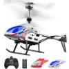 DEERC Remote Control Helicopter, 3.5 CH Altitude Hold RC Helicopters w/Gyro for Beginner, 2 Shells LED Light One Key Take Off/Landing, 2.4GHz Aircraft Indoor Flying Toy for Kids Boys Girls view 1