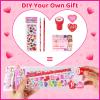 Valentines Day Gifts for Kids28 Pack Valentines Day Stationery Kids Includes Pencil, Erasers, Cards, Stickers, Stamper for Kids Valentine's Day Party Favor Supplies School Classroom Exchange view 3