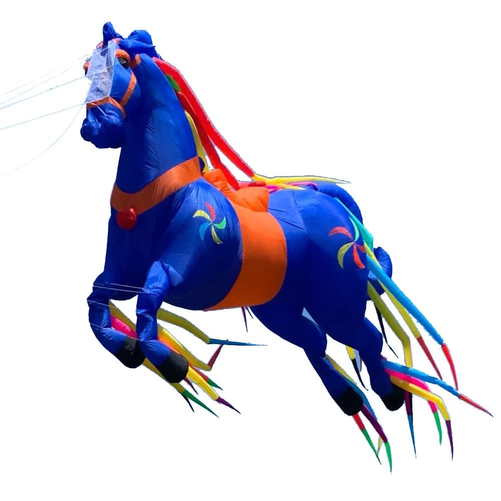 Giant Horse Kite Pendant for Adults Soft Inflatable Nylon Kite Line Laundry
