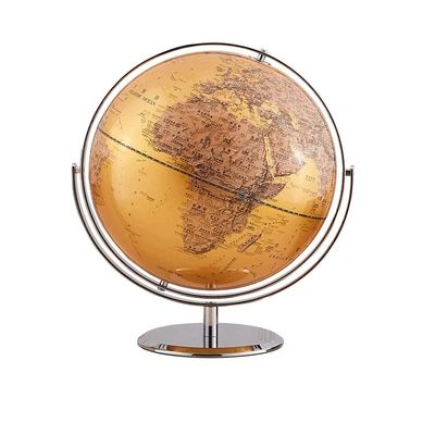 The most practical globe 12 Inch 720 Rotation Desktop World Globe with Golden Oceans and Stand Easy to Read Traditional Globe for Home and Office Inspiring Puzzle Gifts