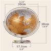 The most practical globe 12 Inch 720 Rotation Desktop World Globe with Golden Oceans and Stand Easy to Read Traditional Globe for Home and Office Inspiring Puzzle Gifts view 2