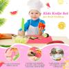 Yinkin 20 Pcs Kids Plastic Knife Set with Cutting Board Toddler Knife Tools, Including 10 Child Safe Knife 10 Chopping Board Kids Cooking Utensils for Cooking Club, Preschool view 3