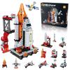 Space Exploration Shuttle Toys for 6 7 8 9 10 11 12 Year Old Boys 12-in-1 STEM Aerospace Building Kit Toy with Heavy Transport Rocket and Launcher Best Gifts for 6-12 Year Old Boys (566 PCS) view 1