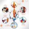 Space Exploration Shuttle Toys for 6 7 8 9 10 11 12 Year Old Boys 12-in-1 STEM Aerospace Building Kit Toy with Heavy Transport Rocket and Launcher Best Gifts for 6-12 Year Old Boys (566 PCS) view 3