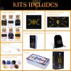 YixangDD Tarot Cards with Guide Book 18 Pcs Include 1 Deck of 78 Cards, 6 Mini Crystal Jars, 7 Chakra Stones,1 Spirit Pendulum, 1 Cloth, 1Goddess of Earth Pendulum mat, 1 Velvet Bag view 2