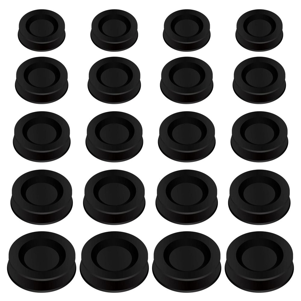 BLMHTWO 20 Pieces Piggy Bank Stopper Replacement, Piggy Banks Plug Piggy Bank Stopper Saving Box Plug White5 Sizes Round