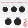 BLMHTWO 20 Pieces Piggy Bank Stopper Replacement, Piggy Banks Plug Piggy Bank Stopper Saving Box Plug White5 Sizes Round view 2