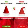 kortes 10 Pack Plush Kids Santa Hat, Unisex Christmas Hats Classic Velvet Fabric Comfort Double Line Plush Santa Hat for Kids Children Toddler New Year Party Supplies (Red-10Pack) view 2