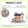 TOPBSFARNY Dollhouse Miniature Handmade House Kit Hong Scene Handmade Model DIY Wooden LED Light Model Collection Crafts Birthday Gift (BM335) view 3