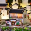 TOPBSFARNY Dollhouse Miniature Handmade House Kit Hong Scene Handmade Model DIY Wooden LED Light Model Collection Crafts Birthday Gift (BM335) view 4