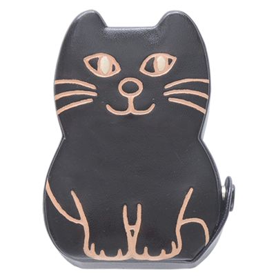 and Packable 71207 Piggy Bank, Small Items, Approx. 2.8 x 3.9 inches (7 x 10 cm), Black Cat