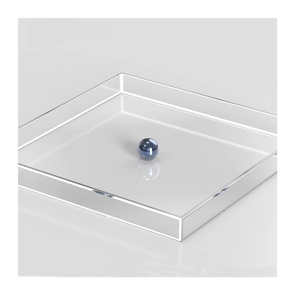 LXBAMKEA Acrylic Display Case Showcase, Clear Shallow Water Tank for Photography Storage Display, Floating Product Advertising Shooting Photo Props, Creative Cosmetic Shooting Tray
