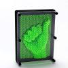 Sharkwill 3D Pin Art Sensory Toy Needles Intellectual Fun Toy Plastic Pin Art Palm Board Large (Green-6 x 8 Inches) view 1