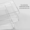 LXBAMKEA Acrylic Display Case Showcase, Clear Shallow Water Tank, Water Tank Photography Shooting Tray, Creative Floating Photo Props, Portable Cosmetic Food Storage Box view 4