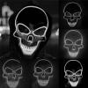 JIAXING Halloween Mask, LED Light Up Mask Scary Skull Mask for Halloween Festival Cosplay Masquerade Carnival Party (White) view 1