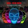 JIAXING Halloween Mask, LED Light Up Mask Scary Skull Mask for Halloween Festival Cosplay Masquerade Carnival Party (Ice blue) view 4