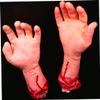 CurcKua Halloween Broken Arm Scary Body Parts for Halloween Party Realistic Latex Gory 35cm Hand Trickery Toy. view 4