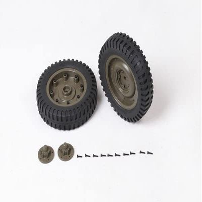 FMS 1/6 RC Car Parts for 1941 MB Scaler :Front Wheels Assembly(2pcs)-C1002