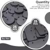 EBCO 50Pcs Mix Plastic Black Stand Bases 32mm for Most 6 inch Action Figure Such as Marvel Legends /DC/ Gi Joe/ Motu Toy view 2