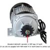 500W 48V 60V Brushless Motor, High Speed Motor Permanent Magnet Brushless DC Motor for Tricycle Or 4 Wheel Vehicles view 4