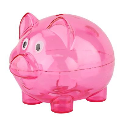 Cute Creative Piggy Money Bank Coin Bank Cartoon Pig Shape Money Box Plastic Home Decoration Best Christmas Birthday Gifts for Kids Boys Girls(Rose)