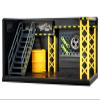 Gilumza Display Case DIY Simulation Scenario Die-cast Model with LED Light, Garage Scene Model for Motorcycle Car Models Collectibles Assemble (9x4x5inch) view 1