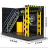 Gilumza Display Case DIY Simulation Scenario Die-cast Model with LED Light, Garage Scene Model for Motorcycle Car Models Collectibles Assemble (9x4x5inch) view 2