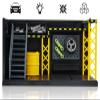 Gilumza Display Case DIY Simulation Scenario Die-cast Model with LED Light, Garage Scene Model for Motorcycle Car Models Collectibles Assemble (9x4x5inch) view 3
