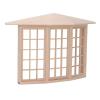 1pc Birchwood Dollhouse Bay Window Exquisite Crafted Dollhouse Window for 112 Doll House Accessories view 1