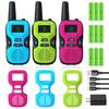 Walkie Talkies for Kids Rechargeable 3 Pack - Long Range Kid Walkie Talkie for Camping Hiking Outdoor - Walkie-Talkies Walky Talky for Kids - Toys and Gifts for 3-12 Year Old Boys Girls view 1