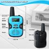 Walkie Talkies for Kids Rechargeable 3 Pack - Long Range Kid Walkie Talkie for Camping Hiking Outdoor - Walkie-Talkies Walky Talky for Kids - Toys and Gifts for 3-12 Year Old Boys Girls view 2