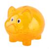 Cute Creative Piggy Money Bank Coin Bank Cartoon Pig Shape Money Box Plastic Home Decoration Best Christmas Birthday Gifts for Kids Boys Girls(Orange) view 1