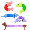 Kryfa Animals Pop Tube, Road Trip Activities for Kids, Airplane Travel Essentials Kids, Sensory Car Travel Toys for Toddlers 3-5 (5 Pack) view 1