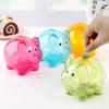 Cute Creative Piggy Money Bank Coin Bank Cartoon Pig Shape Money Box Plastic Home Decoration Best Christmas Birthday Gifts for Kids Boys Girls(Green) view 2