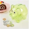 Cute Creative Piggy Money Bank Coin Bank Cartoon Pig Shape Money Box Plastic Home Decoration Best Christmas Birthday Gifts for Kids Boys Girls(Green) view 3