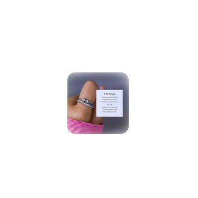 choice of all Fidget Ring to My Daughter Gifts from Mom Mother Hope Anxiety Breathe Spinner Ring for Women Birthday Valentines Day Gifts
